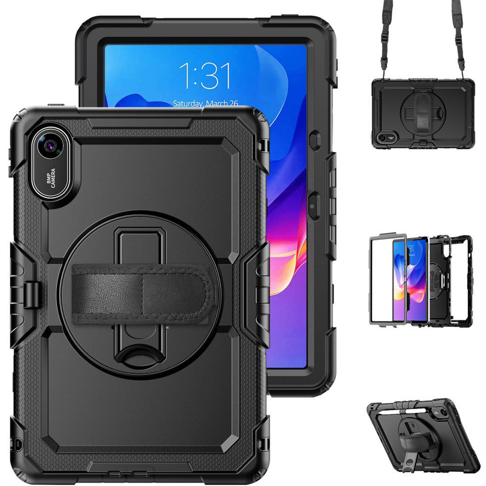 Etui z osłoną ekranu Tech-Protect Solid do Xiaomi Redmi Pad 2, czarne